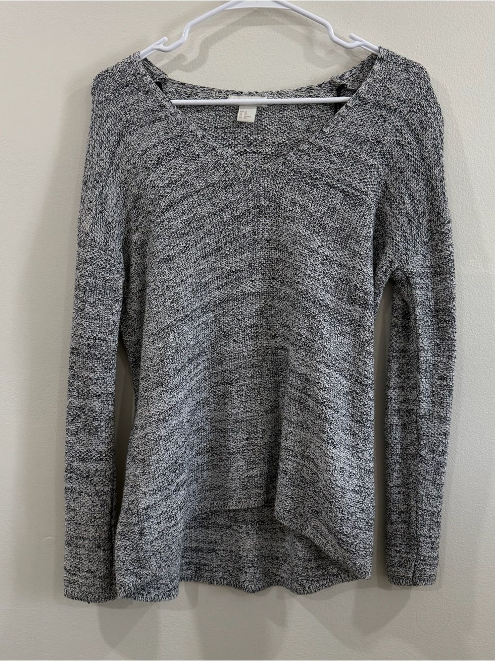 Cozy Gray Marled Knit Women's Sweater